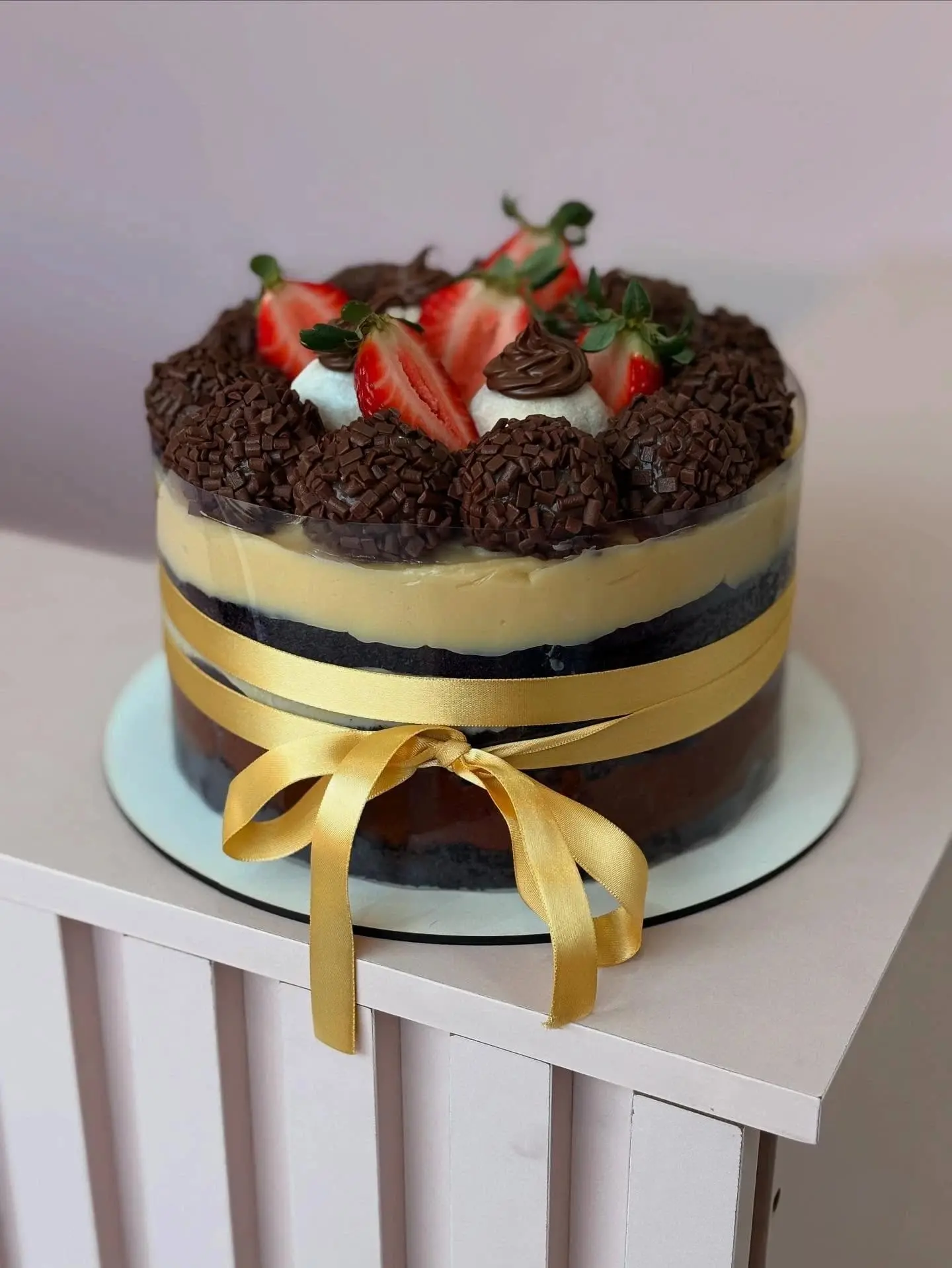 Bolo Chocolate com Morango